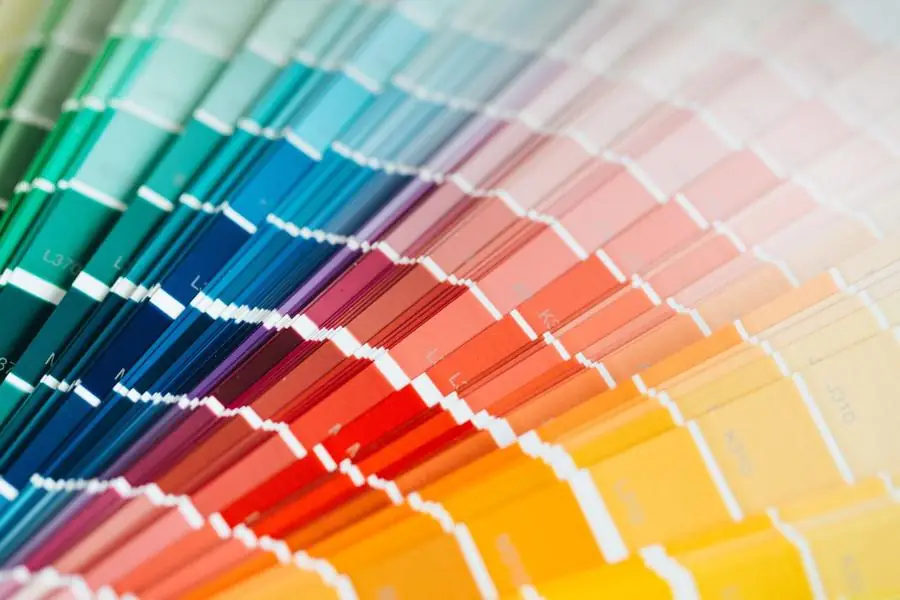 Brand colour palette swatches