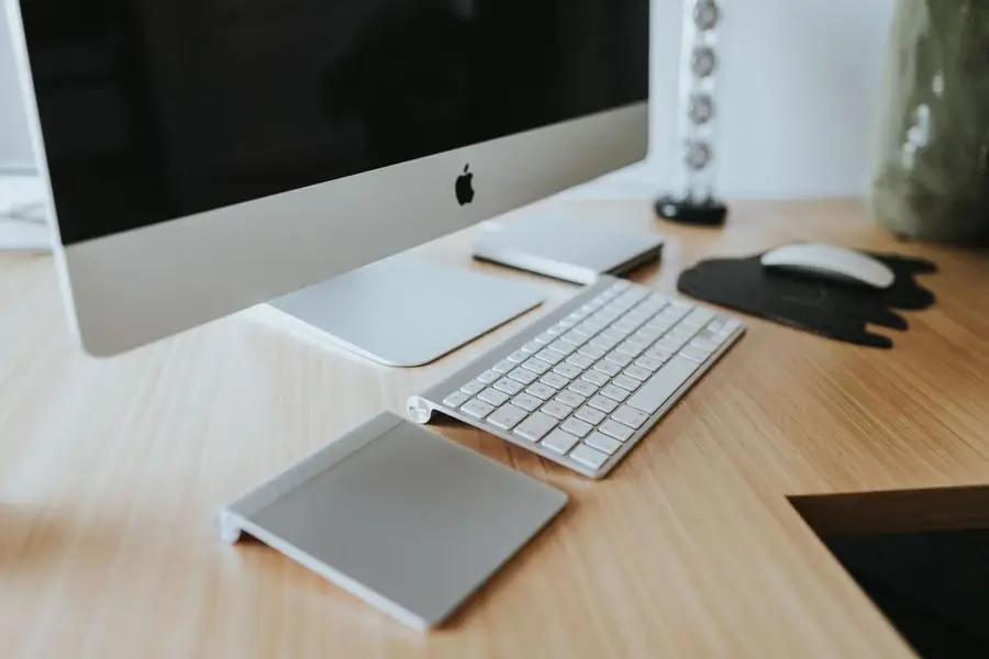 Software on a desktop computer